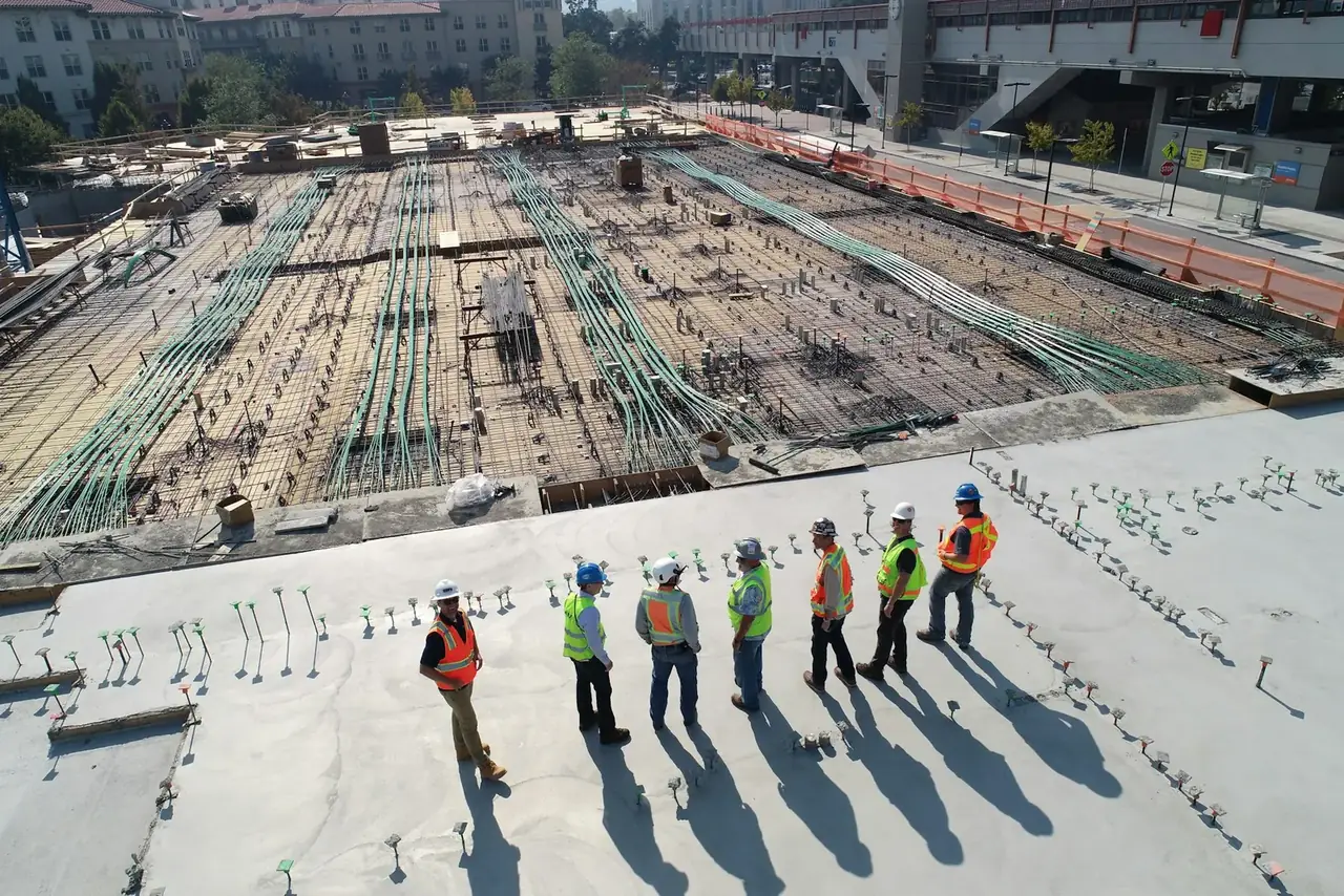Equipe em obra
